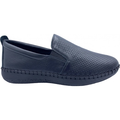 Looke 437 Vivien Dámské kožené mokasíny černé