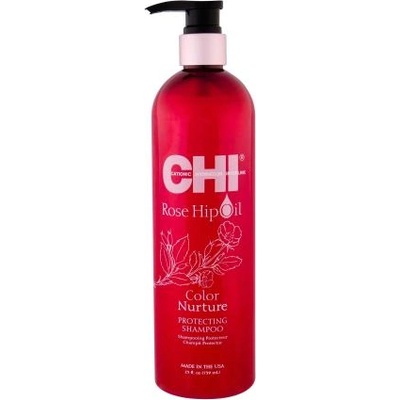 CHI Rose Hip Oil Color Nurture 739 ml защитен шампоан за боядисани коси за жени