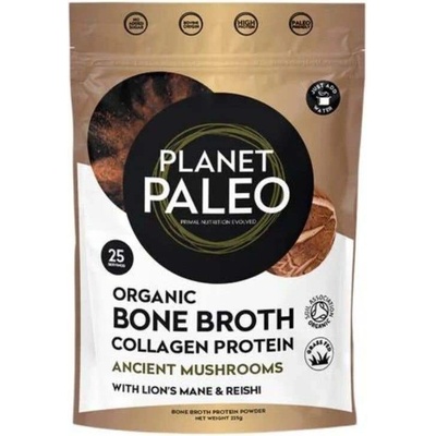 Planet Paleo Organic Bone Broth Ancient Mushrooms Hovězí vývar a protein s houbami 225 g