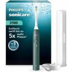 Philips Sonicare Series 3100 Electric Toothbrush - Sonic toothbrush with pressure sensor, 3 intensity settings, EasyStart, SmartTimer, 14 days battery life, travel case, Dark Green, HX4033/26, [New]