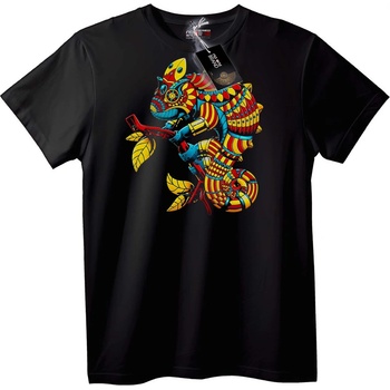 NOONEBRAND Тениска с Цветен Хамелеон - L, Black