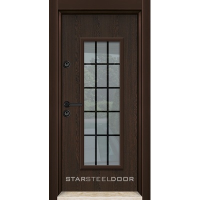 Starsteeldoor Блиндирана врата Outdoor - LP Венге WIN с термомост (цена без монтаж)