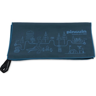 Pinguin uterák Micro Towel Map M 40 x 80 cm blue