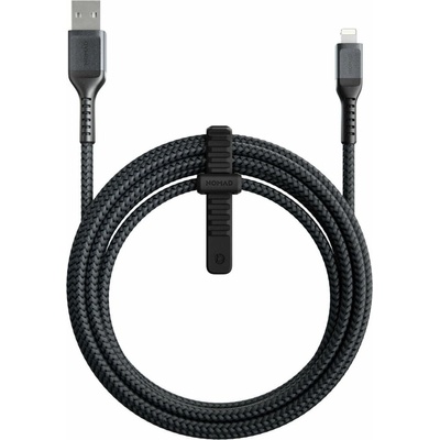 Nomad Кабел Nomad Rugged USB-A to Lightning Cable (NM01A11B00), от USB-A(м) към Lightning(м), 3m, 12W, черен (NM01A11B00)