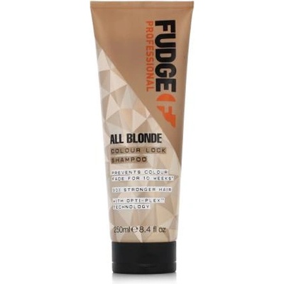 Fudge Professional All Blonde Colour Lock Shampoo 250 ml шампоан за възстановяване и блясък на русата коса унисекс