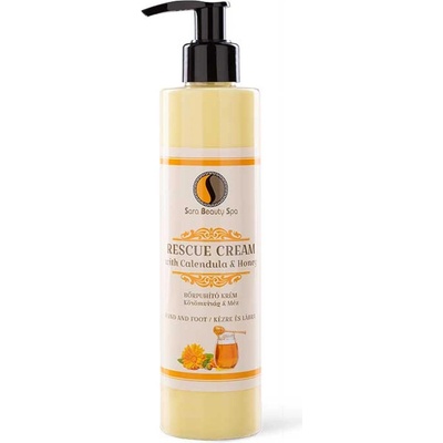 Sara Beauty Spa masážní krém na nohy a ruce Měsíček & Med 250 ml