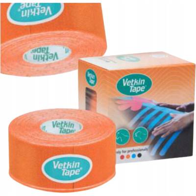 Vetkin Tape pásky tejpy pro kinesio tejping psů oranžové 3 cm x 5 m