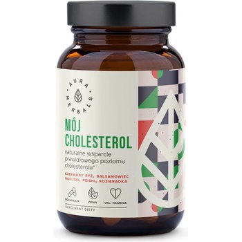 Aura Herbals Холестерол формула (с рейши, гугул, червен ориз и сминдух) 60 капсули | Aura Herbals (613253 AH)