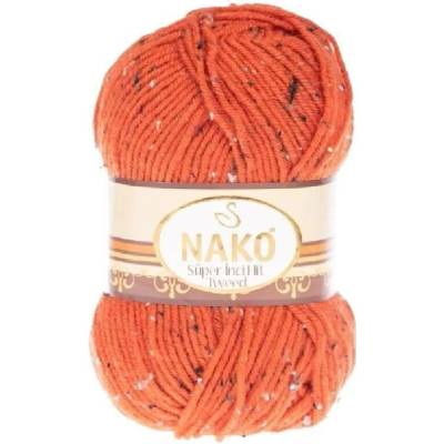 Nako Pletací příze Super Inci Hit Tweed 4081 - červená
