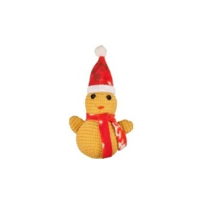 Karlie-Flamingo hračka pro psa vánoční sněhulák 17 cm látkový