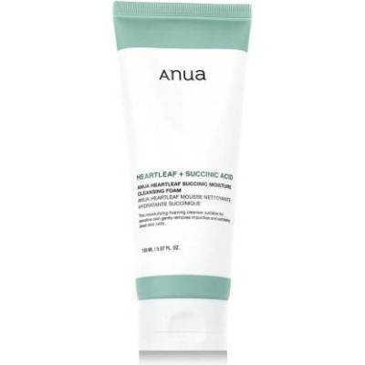 Anua Heartleaf Succinic Moisture Cleansing Foam почистваща и хидратираща пяна за лице 150 ml унисекс