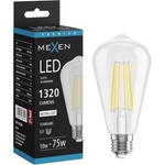 Mexen Vintis LED E27 филамент крушка, ST64, 10W, Неутрална - 4000K, 1320 lm, прозрачно (L152-E27-1040-00)