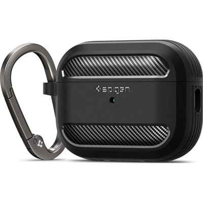 Spigen Rugged Armor Black Apple AirPods Pro 2 ACS05482 – Zboží Živě