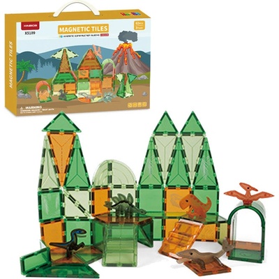 iMex Toys Magnetická stavebnice Dinosauří svět 62 ks