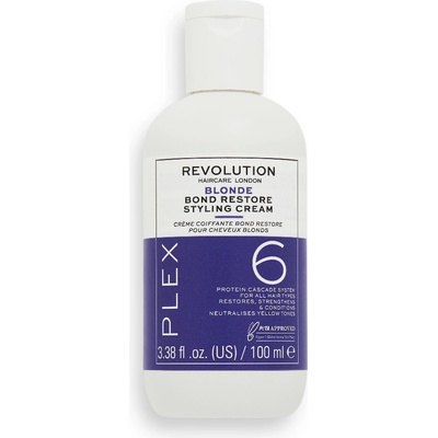 REVOLUTION HAIRCARE Blonde Plex 6 Bond Restore Styling Cream Продукт за коса без отмиване дамски 100ml