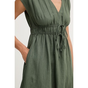 Benetton рокля от лен (4AGHDV0CK) - answear - 158,40 лв