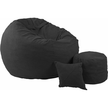 Image 1 of PUFRELAX Комплект, барбарон с табуретка за крака и декоративна възглавница, трансформира се в легло, 700л (puf-m-kop-pt-erbl)