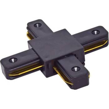 VIVALUX Разклонител / конектор за релсова осветителна система link-x черен (viv004079)