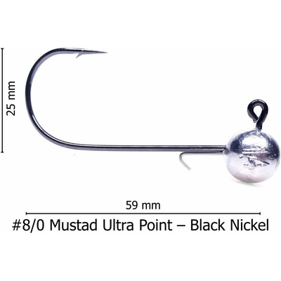 SAF Jigová hlava Capybara vel.8 10g 3 ks