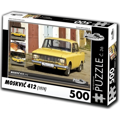 Retro-auta č. 36 Moskvič 412 1974 500 dielov