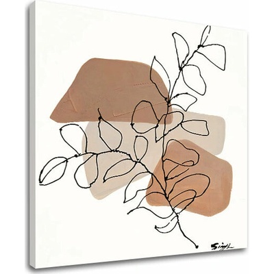 Obraz na plátne LISTY - 50x50 cm