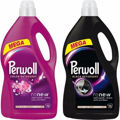 Perwoll Renew Black prací gel 2 x 3,75 l 150 PD