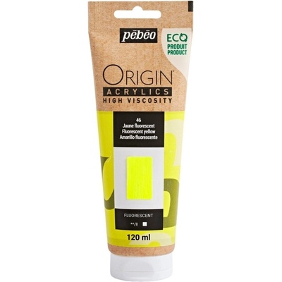 Pébéo Origin АКРИЛНА боя Fluorescent Yellow 120 ml 1 бр (817146)