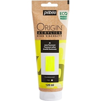 Pébéo Origin АКРИЛНА боя Fluorescent Yellow 120 ml 1 бр (817146)