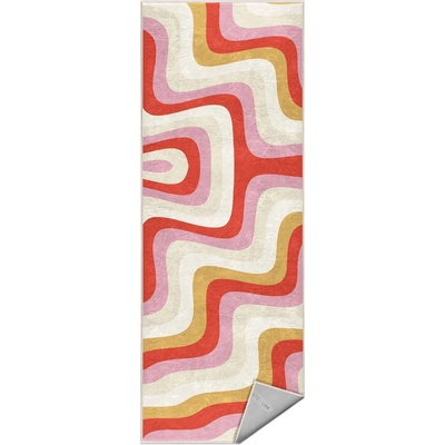 Mila Home Жълто-розова пътека подходяща за пране 60x230 cm Creamy Raspberry Swirl - Mila Home (HKG-MMN-Colorful-018-60x230)