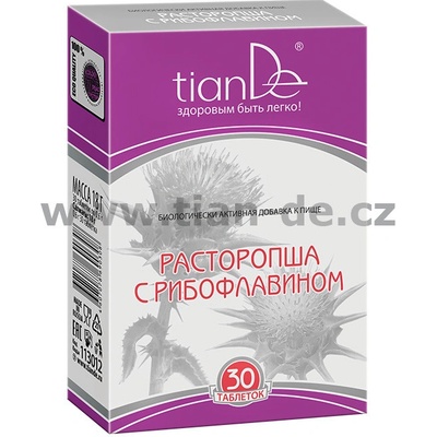 Tiande Ostropestřec s riboflavinem 30 tablet