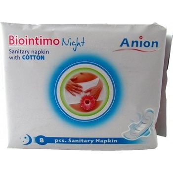 Biointimo Anion nočné hygienické vložky 8 ks