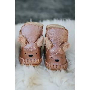 Donsje обувки за бебе от кожа Smikki Booties Deer (1042601)