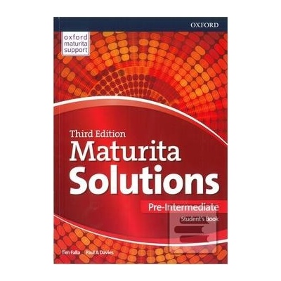Maturita Solutions 3rd Edition Pre-Intermediate Student's Book