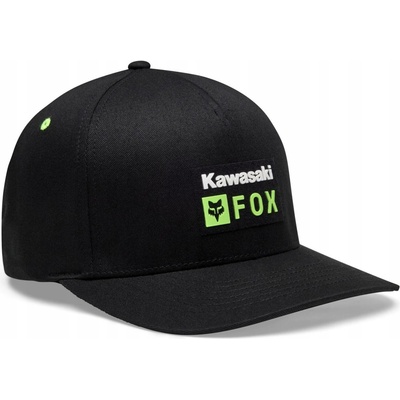 FOX Kawasaki Flexfit Černá