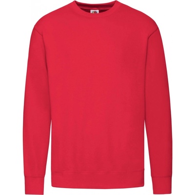 Fruit of the Loom Lightweight Set-In Sweat červená