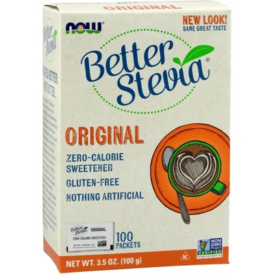 NOW Better Stevia® Original Packets [100 Пакета]
