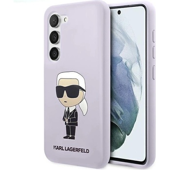 KARL LAGERFELD Кейс Karl Lagerfeld KLHCS23MSNIKBCU за Samsung Galaxy S23 Plus S916, твърд, лилав / лилав, Silicone Ikonik (KXG0055739)