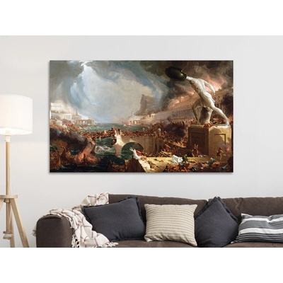 Vývoj říše: Zkáza - Thomas Cole Varianta: 70x45 cm - na KAPA desce 5 mm (k zavěšení)