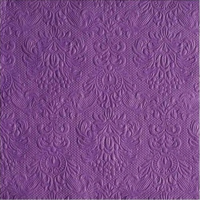 Ambiente ubrousky Elegance 3V tm.fialové 15ks 33x33cm