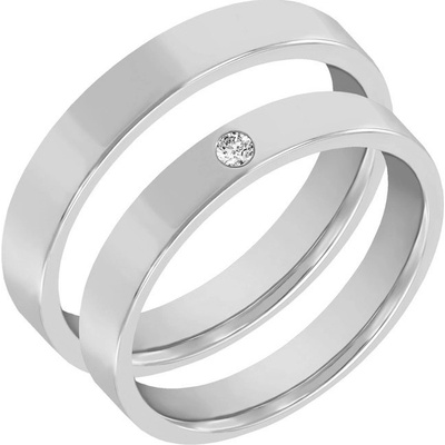Eppi Zlaté obrúčky s diamantom Jaime RW34404