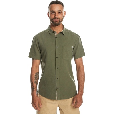 Quiksilver Риза с къс ръкав Quiksilver Time Box Short Sleeve Shirt - Green