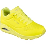 Skechers Маратонки Skechers Women's Durabuck Lace Up Classic Low-Top Trainers - Neon Yellow
