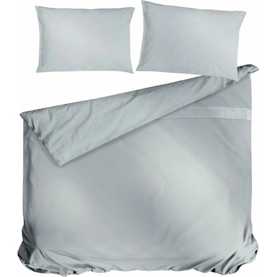 Cottonbox Cotonbox satén obliečky Satin Grey 220x200/2x70x90