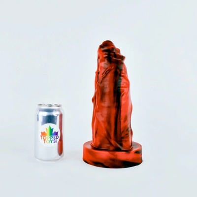 Topped Toys Wreckoner 110 Forge Red prémiové silikonové dildo 26 x 8,9 cm