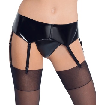 Image 1 of Black Level Vinyl Suspender Belt 2870150 Black L