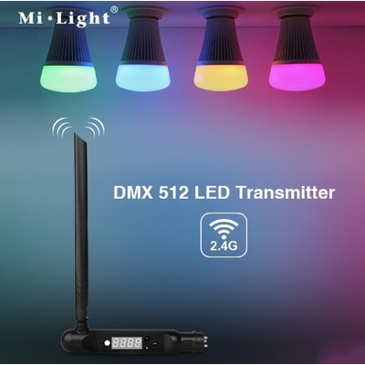 Mi-Light bezdrátový DMX vysílač 2,4GHz 30m 16CH