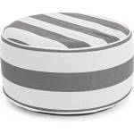 Bizzotto Надуваем пуф STRIPES 53x23 cm. бяло/сиво (0806761)