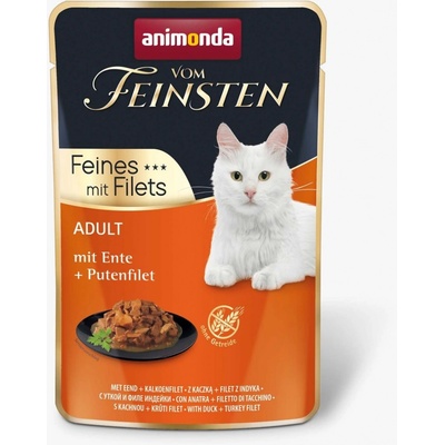 Animonda Vom Feinsten Adult Cat Kačica a morčacie filety 85 g