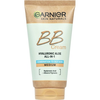 Garnier Skin Naturals BB Cream Hyaluronic Aloe All-In-1 pro smíšenou až mastnou pleť SPF25 Medium 50 ml