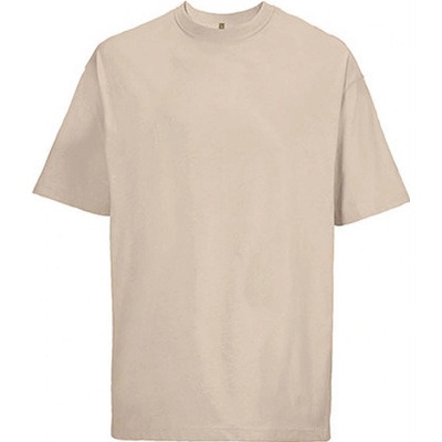 Unisex tričko Boxy Oversized Béžová
